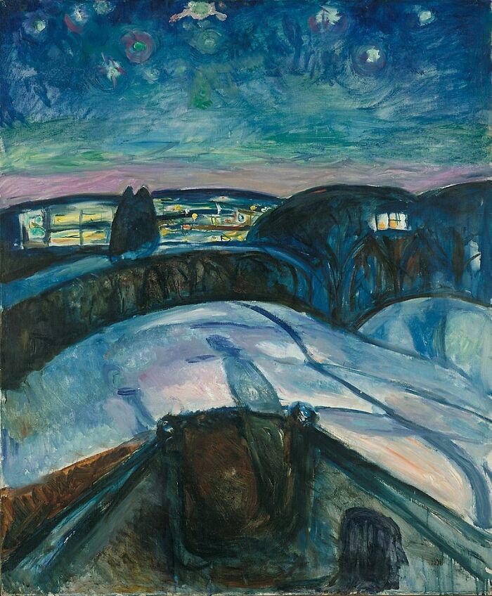 Munch’s Starry Night – Not Van Gogh’s! (1922–1924)