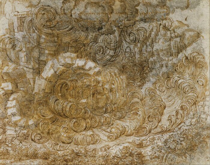 Leonardo’s Wild Storm Scene (1518)