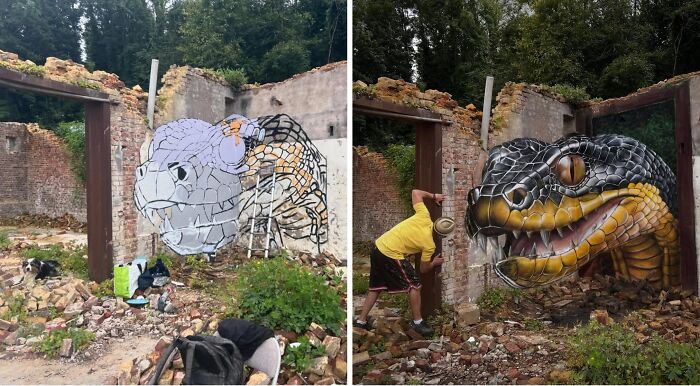 Wait Till You See These 3D Graffiti Walls That Totally Mess With Your Brain!