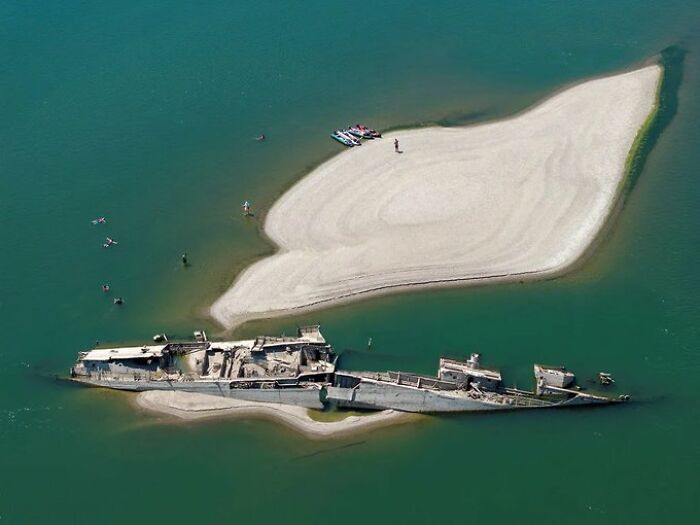 Heatwave Reveals a Forgotten German Warship Wreck in Serbia