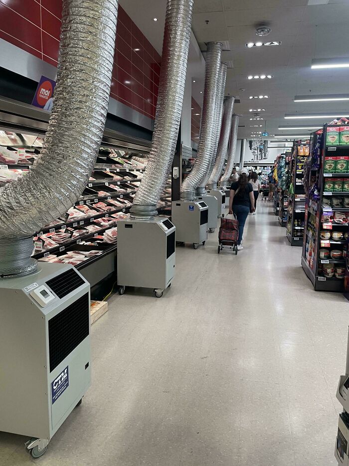 Grocery Store’s Answer to the Heatwave: Air Conditioner Install Frenzy