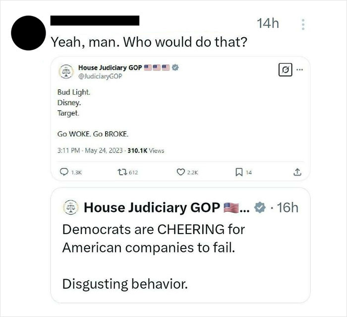 Who’s Cheering Against American Companies? Rude!