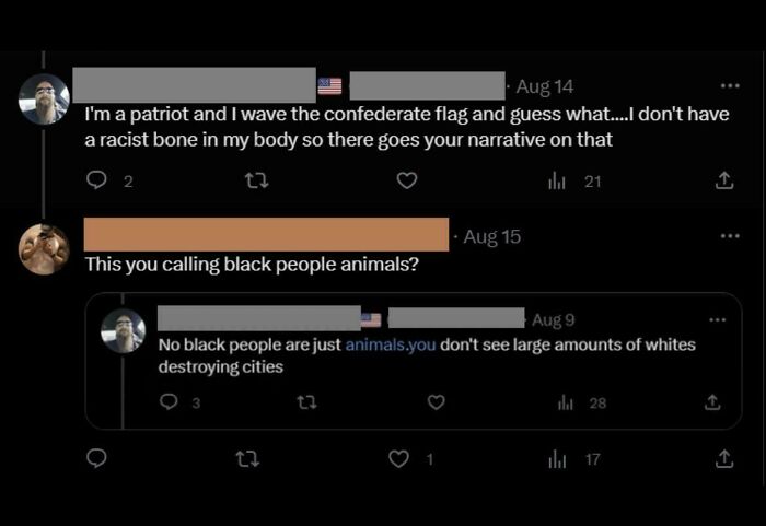 Told That Racist Their Tweets Are On Blast