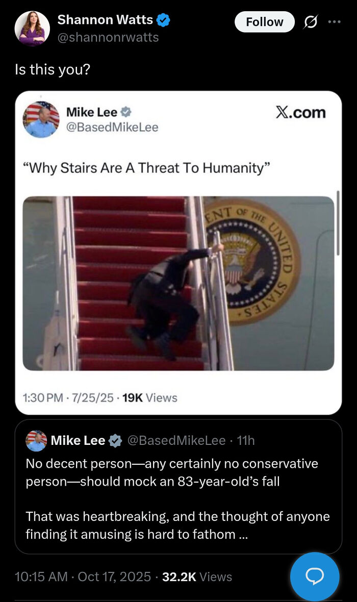 Only Okay When It's Their Turn To Mock