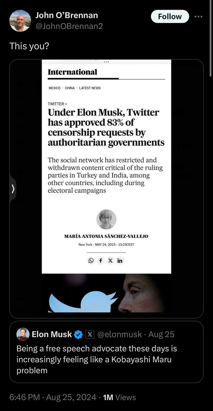 Elon’s Version of 'Free Speech' Strikes Again