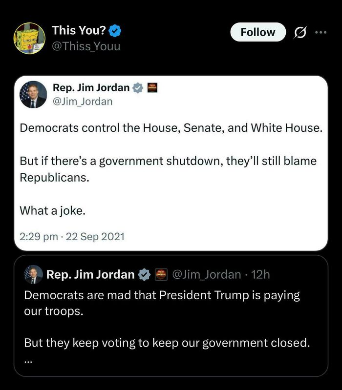 Republicans: Master Blamers of Democrats