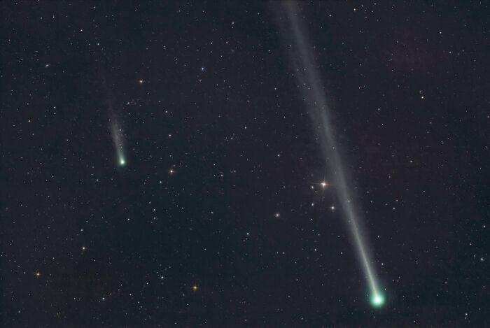 Comet Double Trouble: Racing Through Virgo
