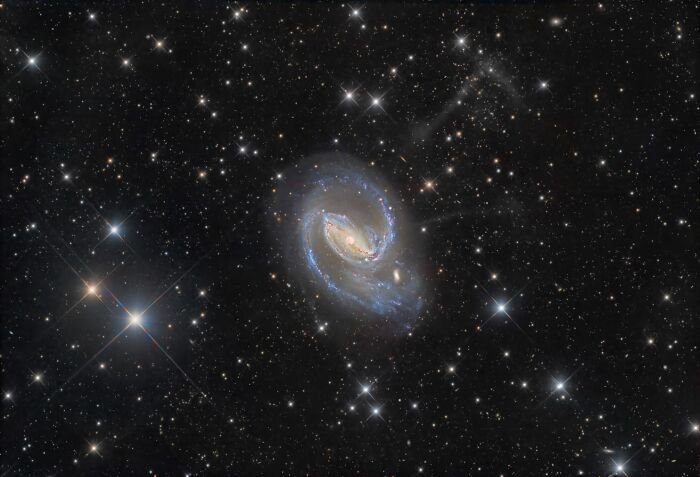NGC 1097: Galaxy Bar and Cosmic Jets