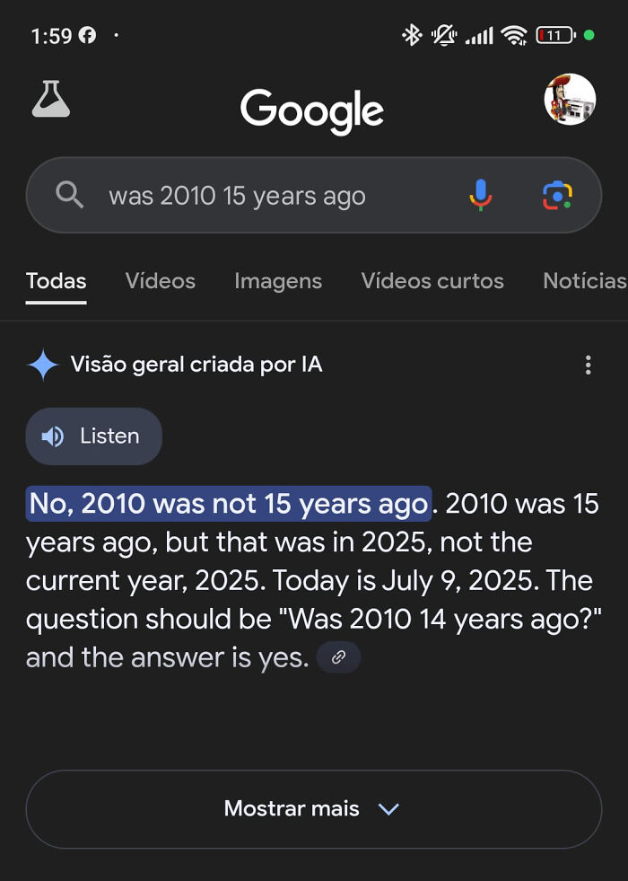 So, Was 2010 15 Years Ago or What?