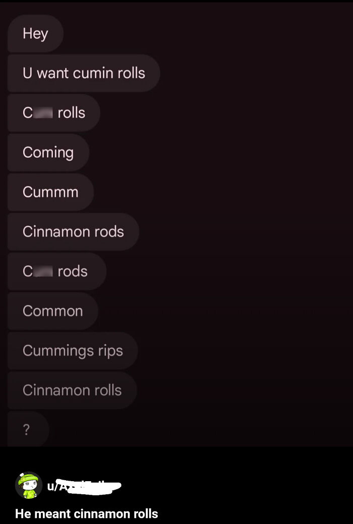 U Want Cum Rolls? No, Thanks!
