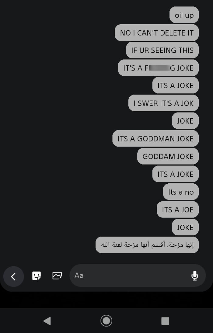 I Tried to Make a Joke but Couldn't Delete It