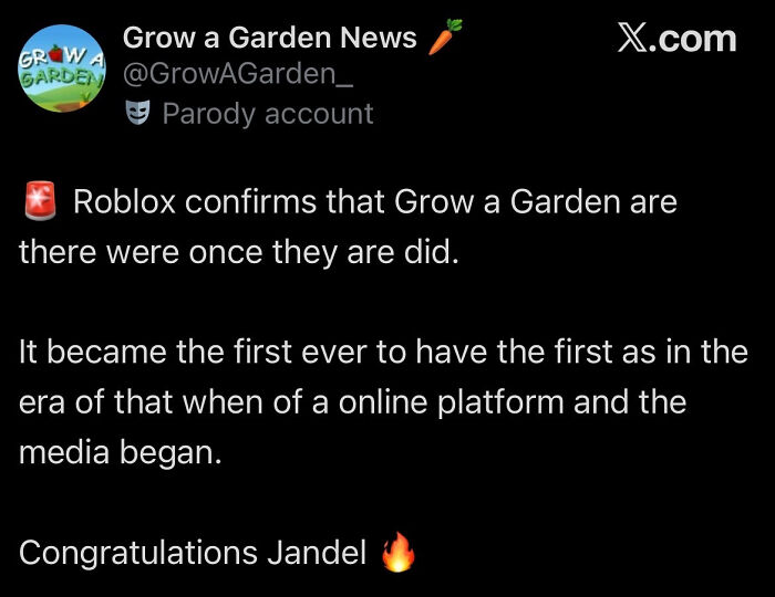Grow a Garden... Wait, What?
