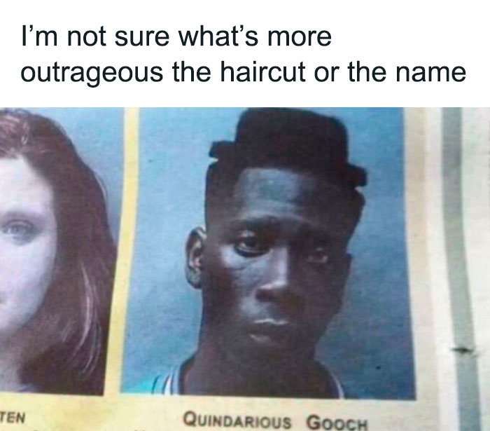 Is The Hairstyle or The Name the Real Crime Here?