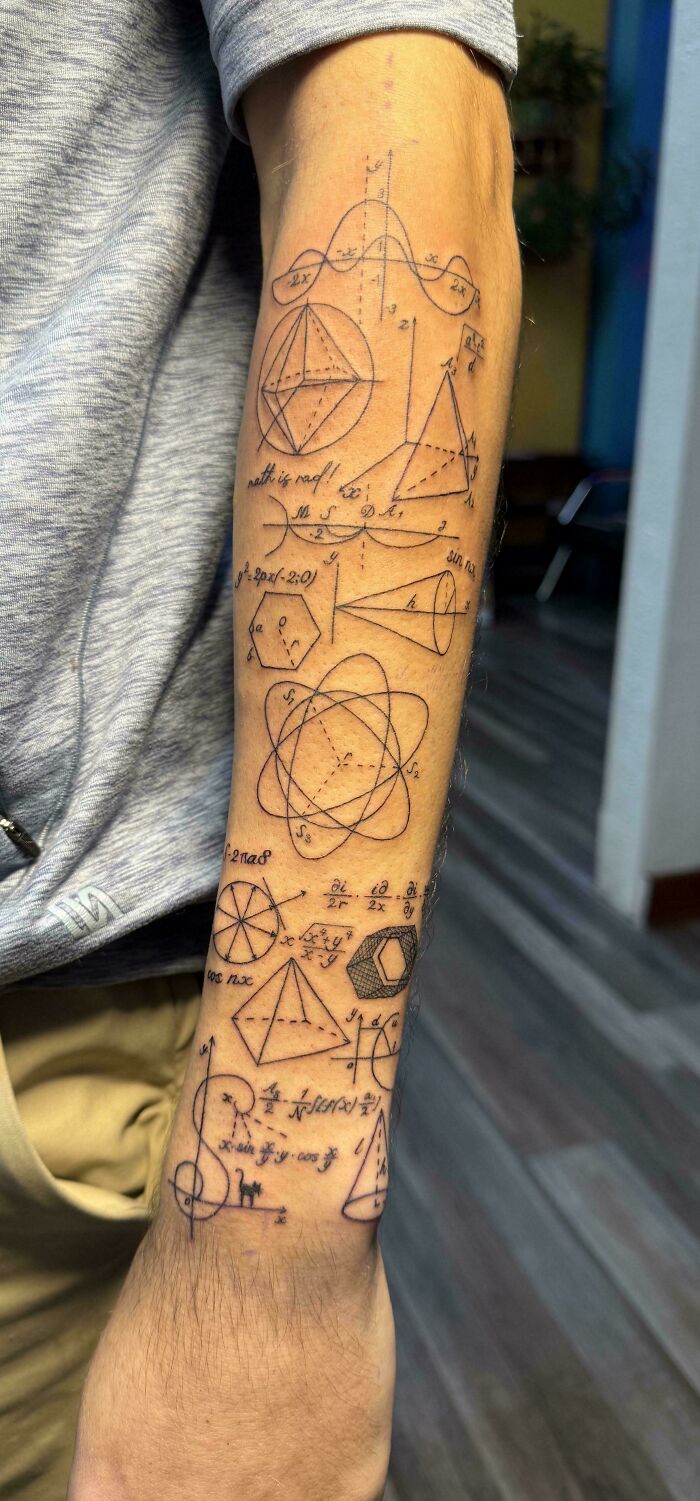 Math Teacher’s Dream Sleeve Finally Tattooed!
