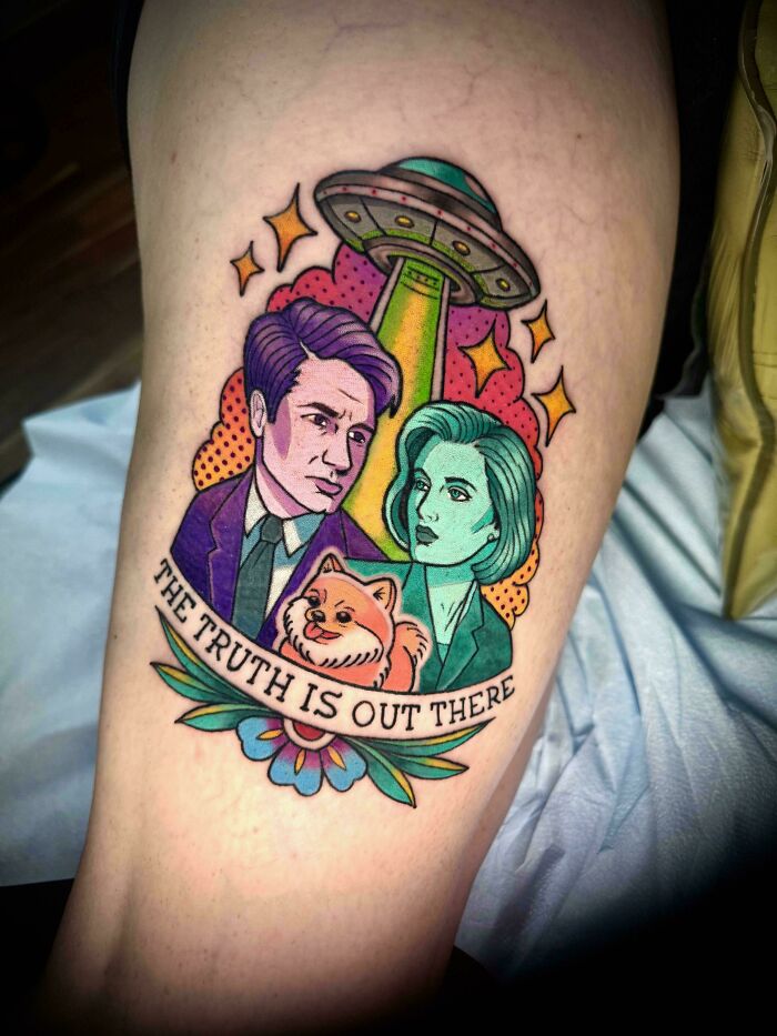 X-Files Tattoo That’s A Total Mind-Bender