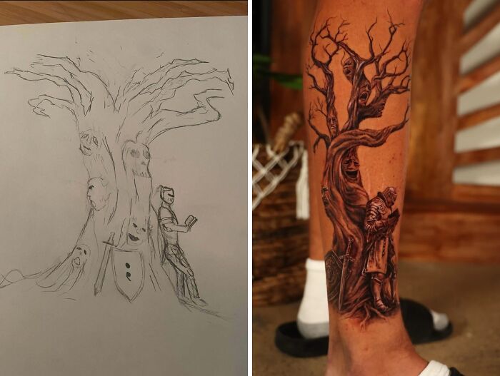Another One Of Those Expectation Vs Reality Tattoos