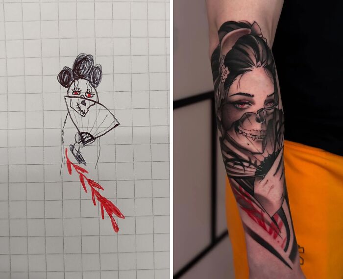 When Tattoo Art Has Other Ideas