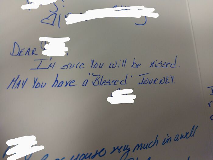 How This Jerk Signed a Retirement Card (Yikes)