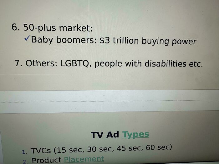 List of People Categories from Class (It’s Spot On)