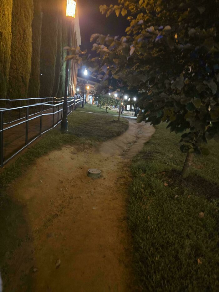 Path So Worn, It’s Diggin’ Up Water Pipes!