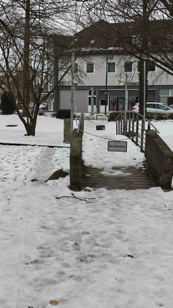 No Winter Service Means More Desire Paths