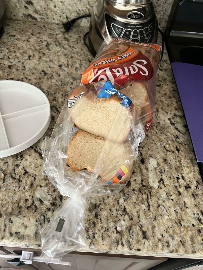 Bread Bag Opened Like This And Left Just Like That… Seriously?