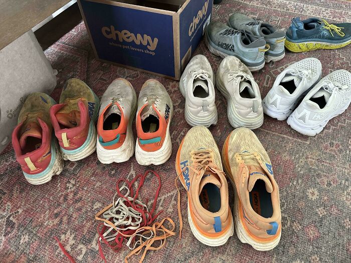 Dirty Shoes? Nope, Just Buy New Ones And Stash The Old Ones