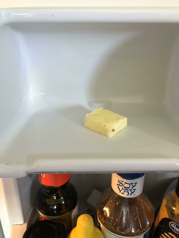 Butter Stored Like This In The Fridge Door... Ew, Right?