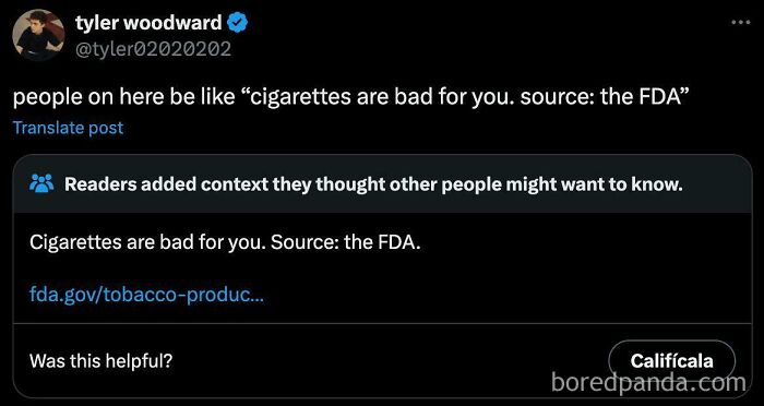 Cigarettes Are Bad. Source: The FDA. (Yep, For Real.)