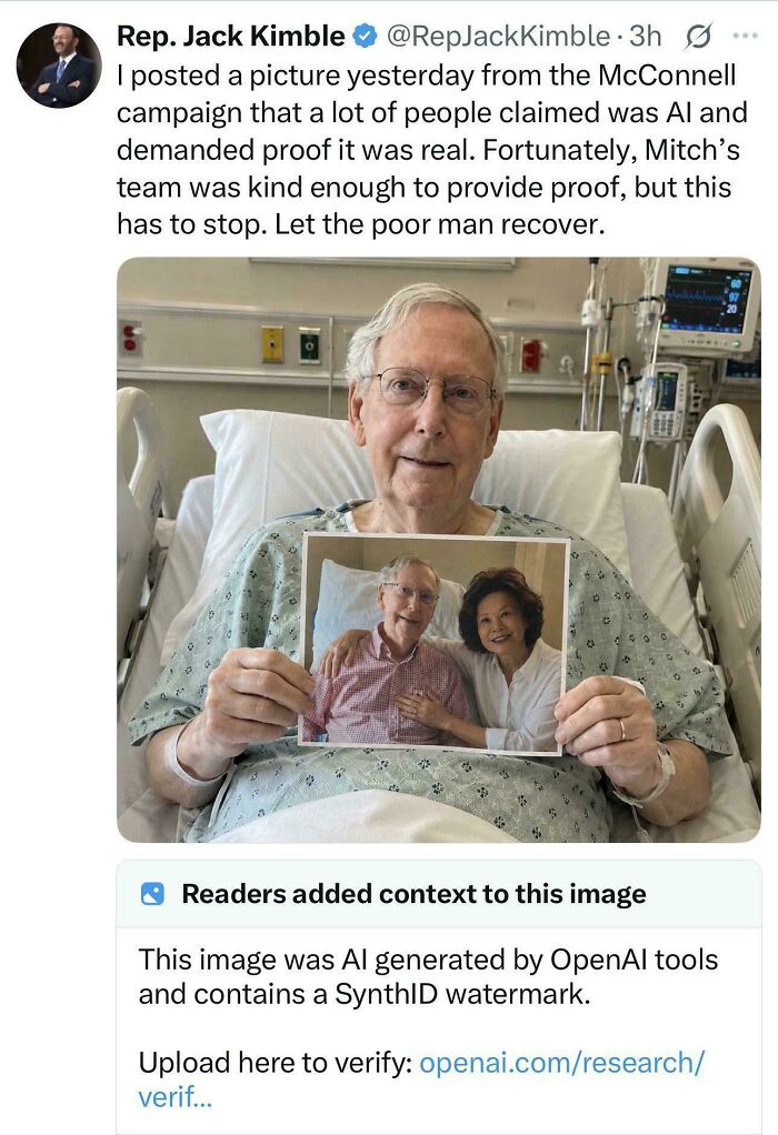 Claiming Mitch McConnell Is Alive? Yeah, He Totally Is.