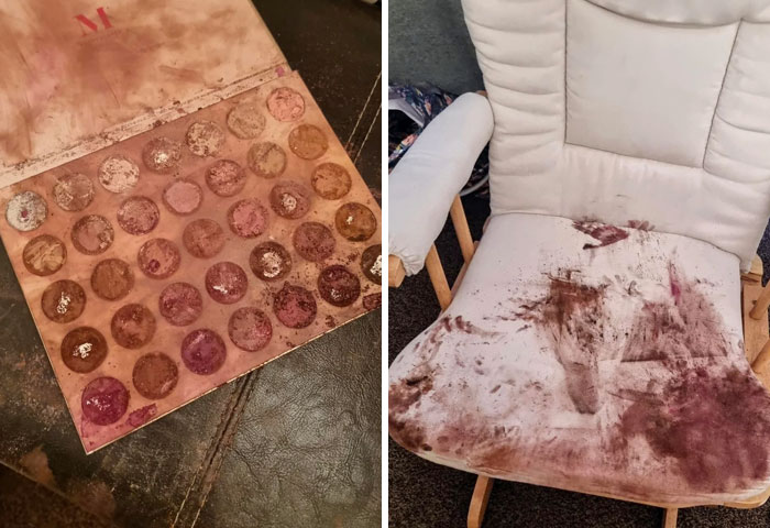 Toddler + Makeup = Instant Mess