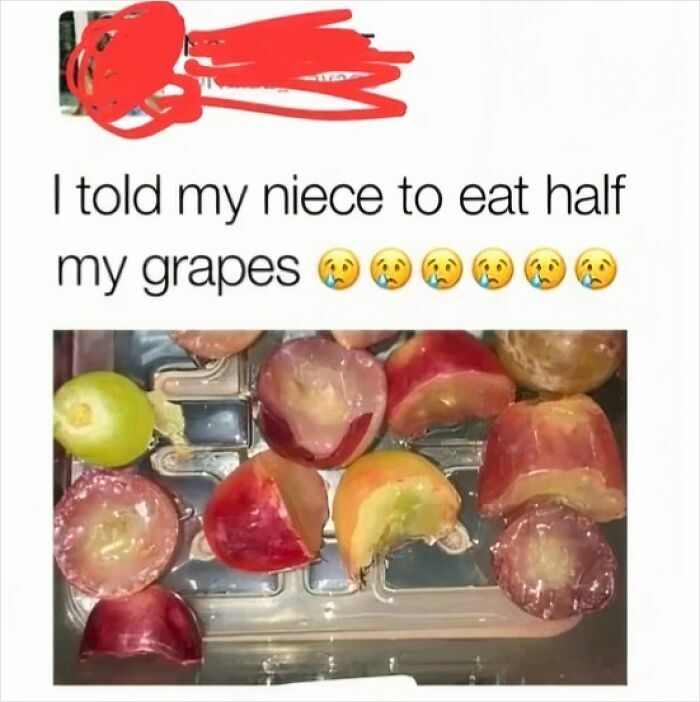 Half The Grapes? Kid Math At Its Finest