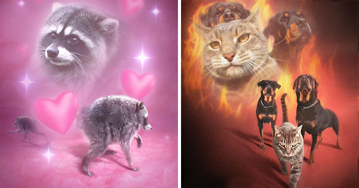Wait Till You See These Wildly Awesome Retro Pet Portraits!
