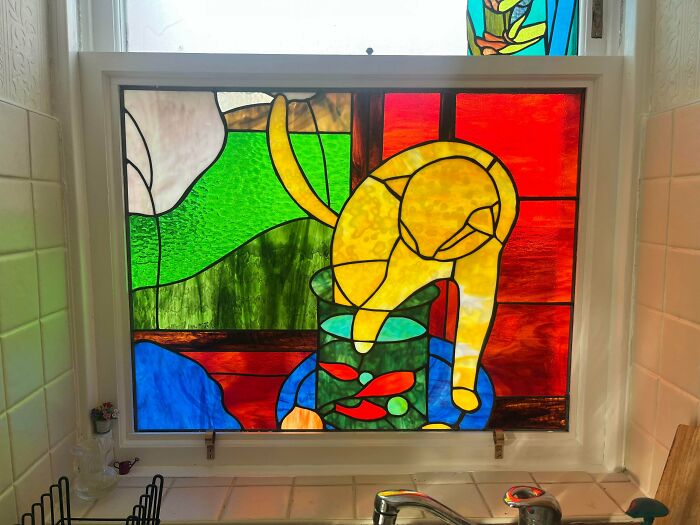 Turned a Matisse Painting Into a Stained Glass Window for Mom’s Kitchen