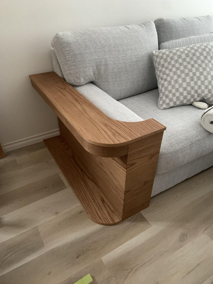 Fiancé Needed a Table to Save the Couch From Our Naughty Cat