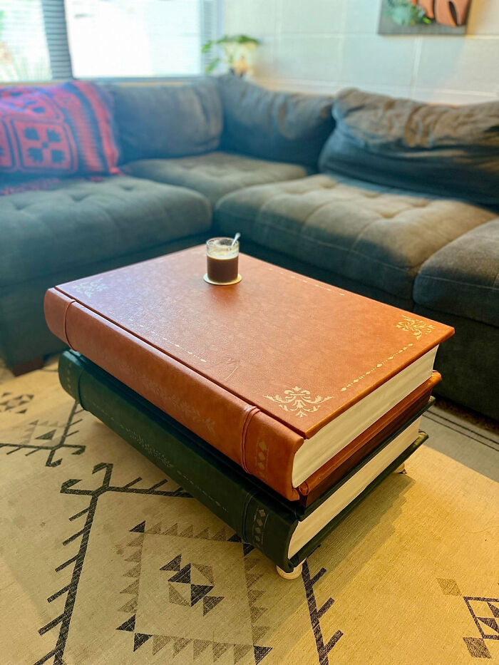 Stacked Books Coffee Table - Because Why Not?