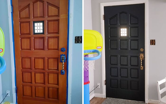 DIY Door Makeover: Before & After