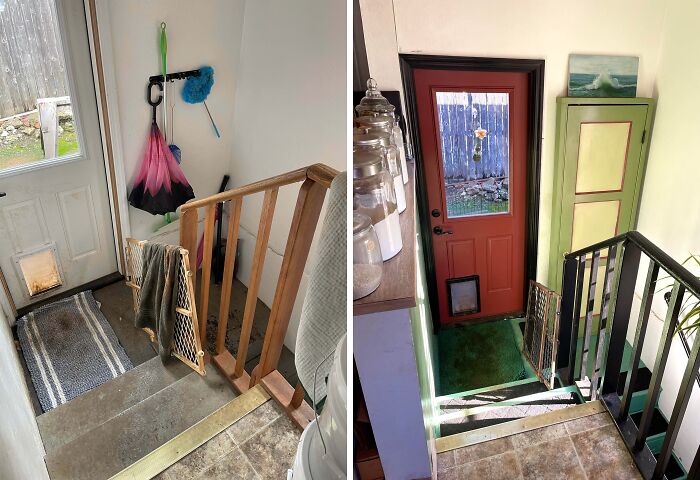 Mini Stairwell Redo: Before and After Pics