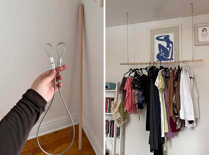 DIY Hanging Clothing Rack Because Why Buy When You Can Build?
