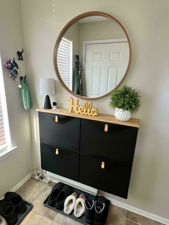 IKEA Trones Shoe Cabinets Make My Small Foyer Look Fab
