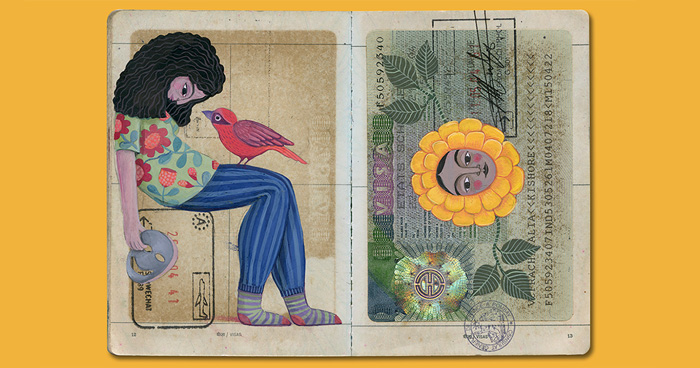 This Artist Turned Her Dad’s Old Passport Into a Memory Treasure Chest!