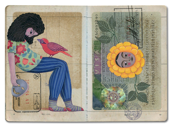 This Artist Turned Her Dad’s Old Passport Into a Memory Treasure Chest!