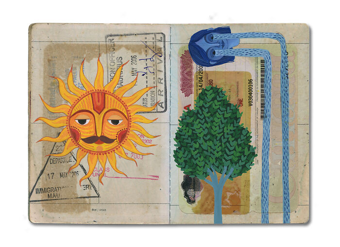This Artist Turned Her Dad’s Old Passport Into a Memory Treasure Chest!
