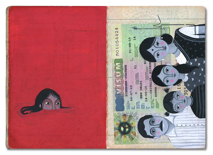 This Artist Turned Her Dad’s Old Passport Into a Memory Treasure Chest!