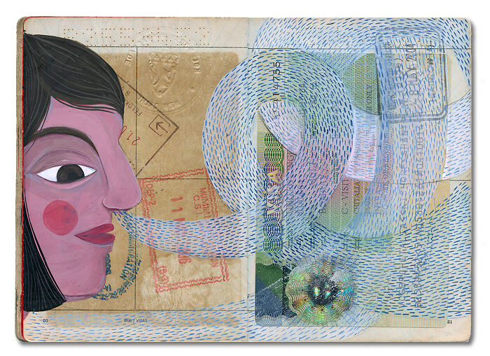 This Artist Turned Her Dad’s Old Passport Into a Memory Treasure Chest!