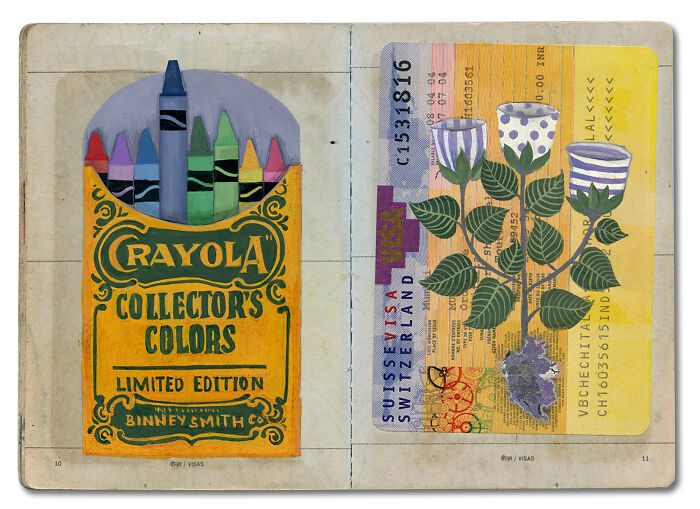 This Artist Turned Her Dad’s Old Passport Into a Memory Treasure Chest!