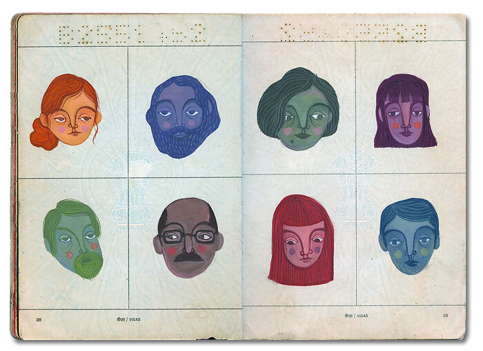This Artist Turned Her Dad’s Old Passport Into a Memory Treasure Chest!