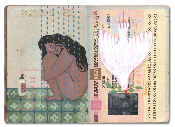 This Artist Turned Her Dad’s Old Passport Into a Memory Treasure Chest!