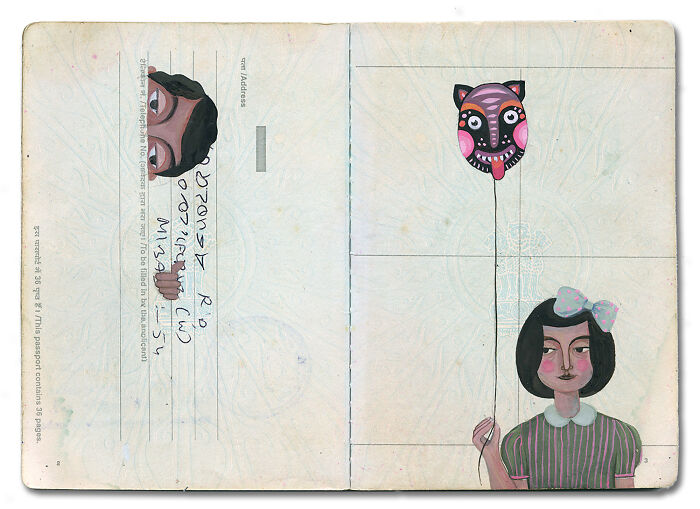 This Artist Turned Her Dad’s Old Passport Into a Memory Treasure Chest!