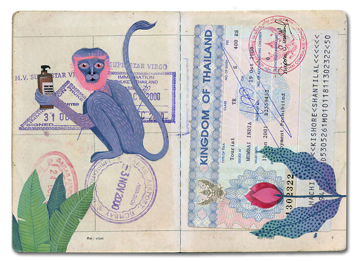 This Artist Turned Her Dad’s Old Passport Into a Memory Treasure Chest!